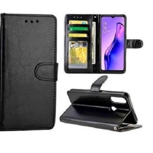 Hoesje geschikt voor Oppo A31 hoesje book case zwart