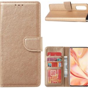Hoesje geschikt voor Oppo Find X2 Neo - Bookcase Goud - portemonee hoesje
