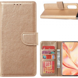 Hoesje geschikt voor Oppo Find X2 Neo - Bookcase Goud - portemonnee hoesje