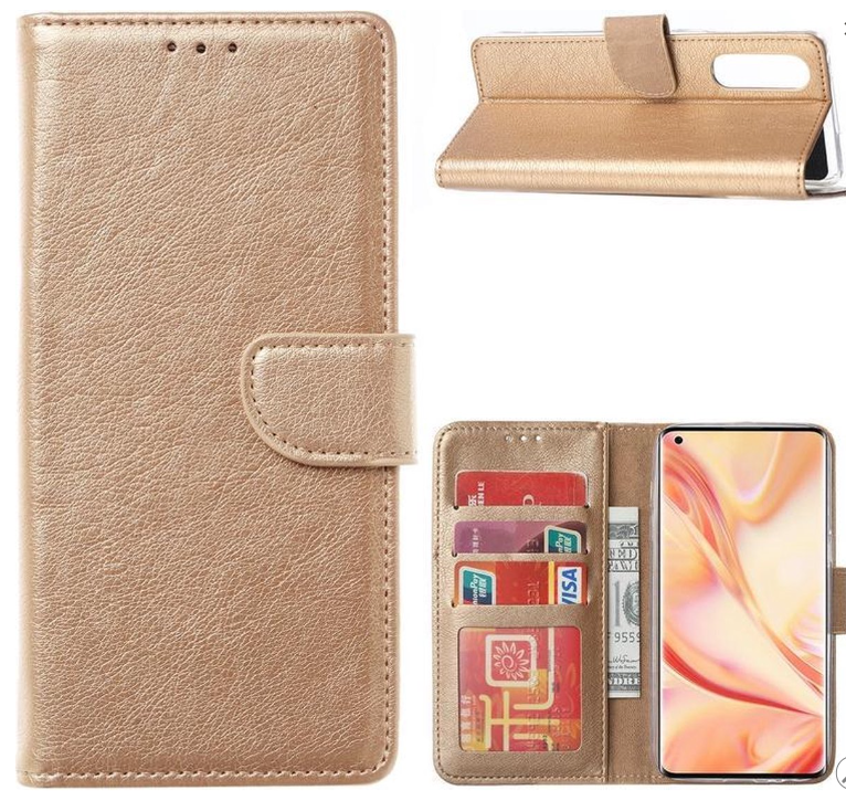 Hoesje geschikt voor Oppo Find X2 Neo - Bookcase Goud - portemonnee hoesje