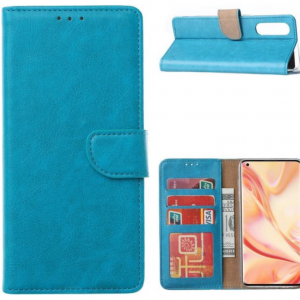 Hoesje geschikt voor Oppo Find X2 Neo - Bookcase Turquoise - portemonnee hoesje