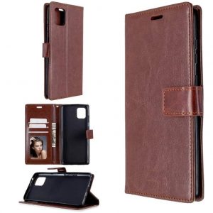 Hoesje geschikt voor Oppo Reno 4 5G - Bookcase Bruin - portemonnee hoesje