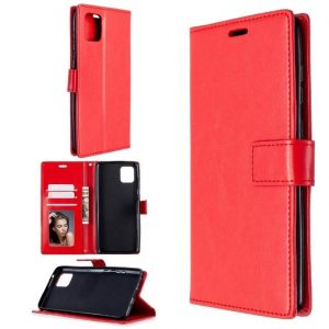 Hoesje geschikt voor Oppo Reno 4 5G - Bookcase Rood - portemonnee hoesje
