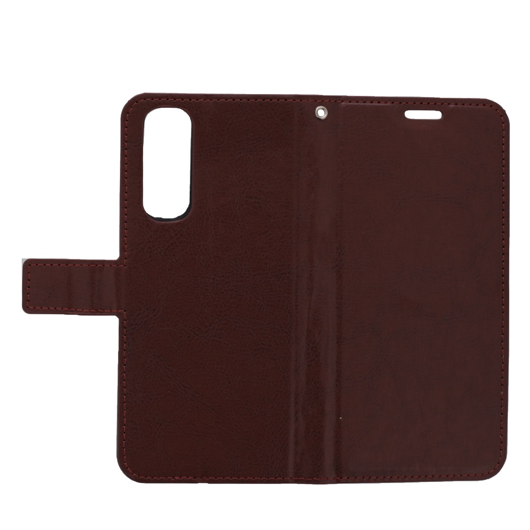 Hoesje geschikt voor Oppo Reno 4 Pro 5G - Bookcase Bruin - portemonnee hoesje