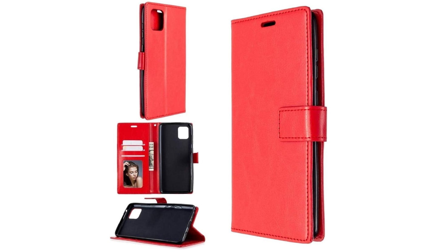 Hoesje geschikt voor Oppo Reno 4 Pro 5G - Bookcase Rood - portemonnee hoesje