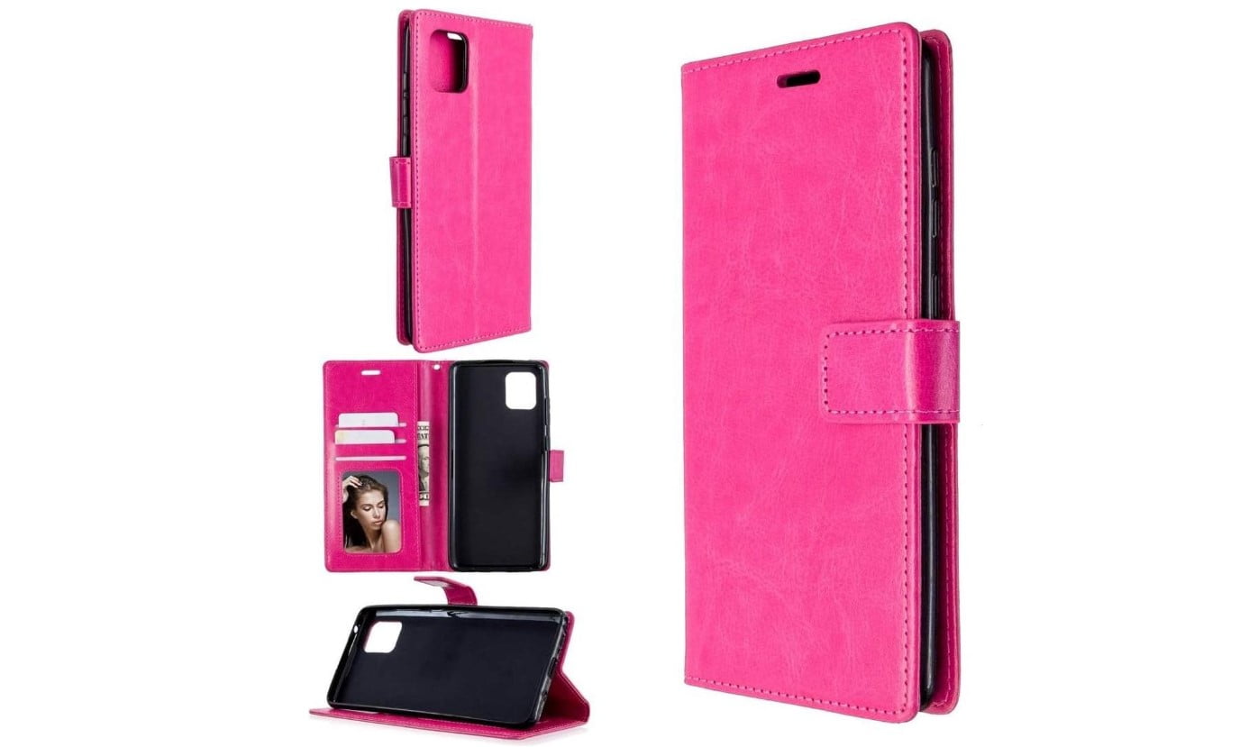 Hoesje geschikt voor Oppo Reno 4 Pro 5G - Bookcase Roze - portemonnee hoesje
