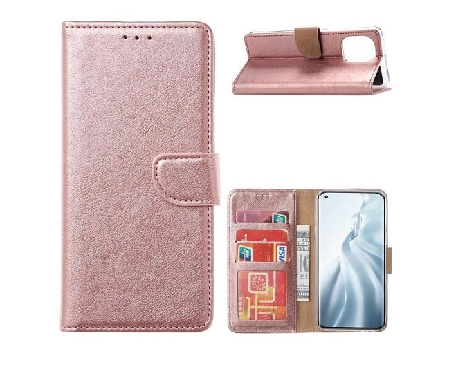 Hoesje geschikt voor RealMe C11 Boekhoesje Rosegoud