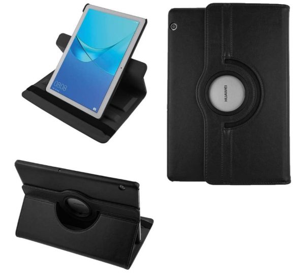 Huawei MediaPad T3 10 inch tablethoes Draaibaar Hoesje - zwart