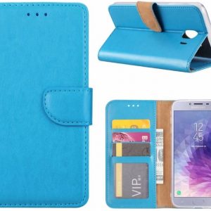LuxeBass Bookcase geschikt voor Samsung Galaxy J4+ (2018) - Turquoise