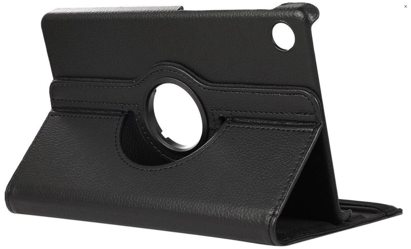 LuxeBass Hoesje geschikt voor Huawei MediaPad T8 8 inch tablethoes Draaibaar Hoesje - zwart