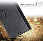 LuxeBass hoesje geschikt voor Oppo A9 hoesje book case rood met tempered glas screen Protector