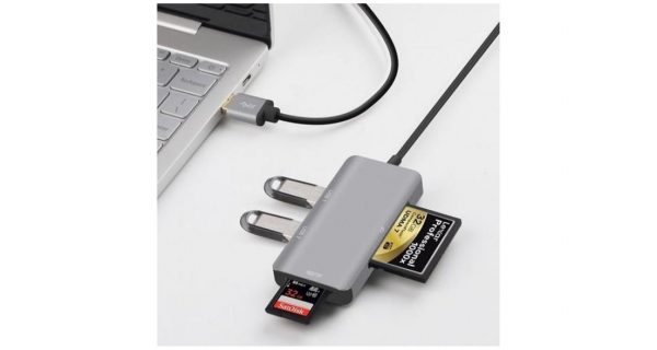 LuxeBass Sounix 5in1 USB 3.0 Cardreader - 2x USB 3.0 - SD - TF - CF