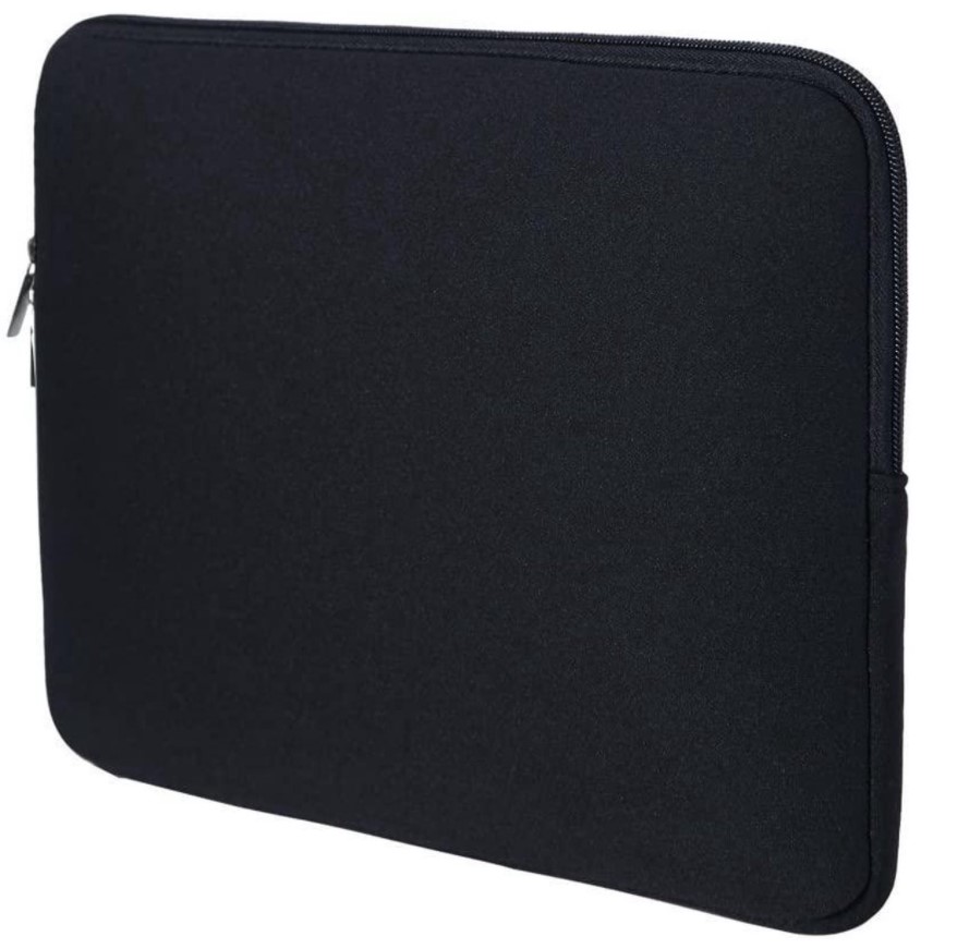 LuxeBass Universele Sleeve Hoes Zwart - Macbook / Laptop 15.6 Inch