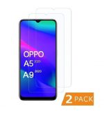 Screenprotector geschikt voor Oppo A5 / A9 2020 [ 2 Pack ]
