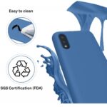 Hoesje geschikt voor Samsung Galaxy A01 siliconen hoesje - Blauw - Afbeelding 3