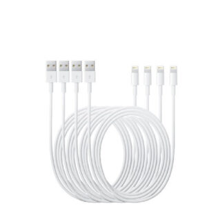 Apple iPhone 12 Pro Oplaadkabel 2 meter USB A naar Lightning - Wit (4-pack)
