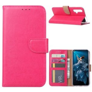 Hoesje geschikt voor Honor 20 - Bookcase Roze - portemonee hoesje Roze