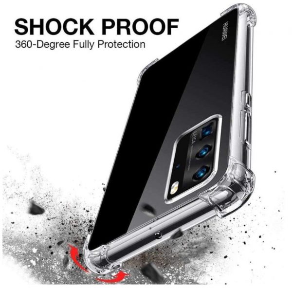 Hoesje geschikt voor Huawei P40 Anti-shock silicone hoesje transparant