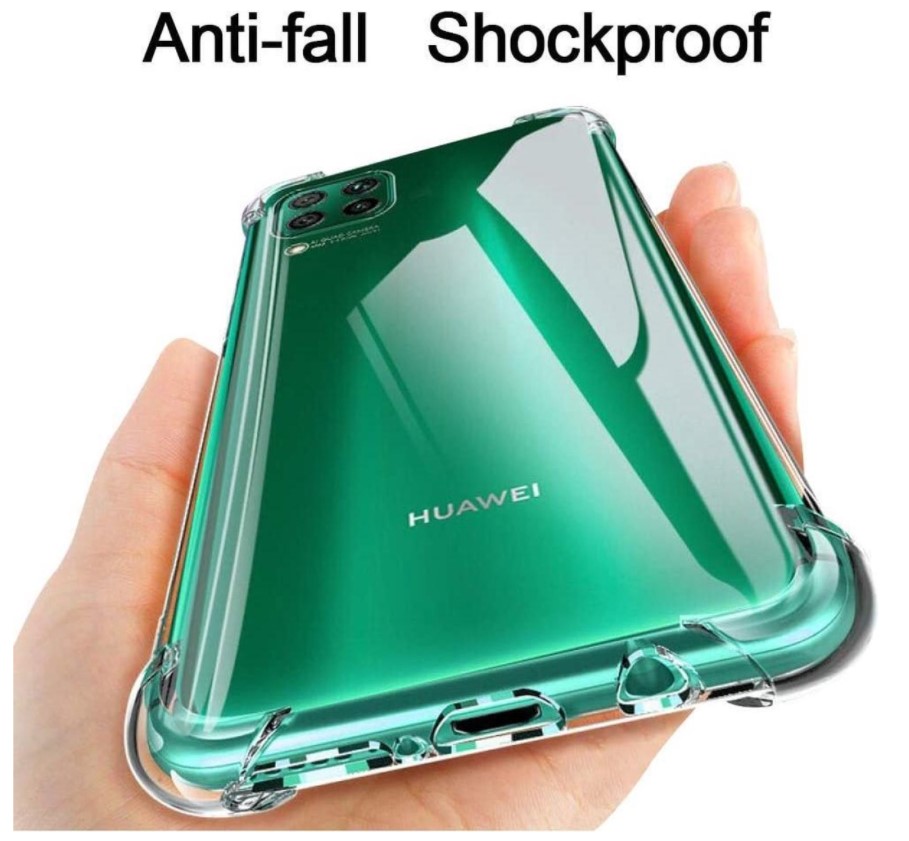 Hoesje geschikt voor Huawei P40 Lite Anti-shock silicone hoesje transparant