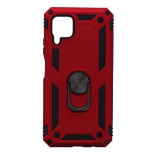 Hoesje geschikt voor Huawei P40 Lite Hoesje - Anti-Shock Hybrid Ring Armor Rood