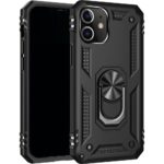 Hoesje geschikt voor iPhone 11 Hoesje - Anti-Shock Hardcase Hybrid Ring Armor - Rood