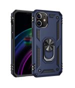 Hoesje geschikt voor iPhone 11 Pro Hoesje - Anti-Shock Hybrid Ring Armor Blauw