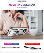 Hoesje geschikt voor iPhone 11 Pro Hoesje - Anti-Shock Hybrid Ring Armor Goud