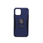 Hoesje geschikt voor iPhone 12 Pro Hoesje - Anti-Shock Hybrid Ring Armor Blauw