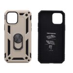 Hoesje geschikt voor iPhone 12 Pro Hoesje - Anti-Shock Hybrid Ring Armor Goud