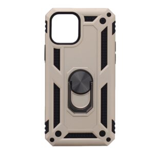 Hoesje geschikt voor iPhone 12 Pro Hoesje - Anti-Shock Hybrid Ring Armor Goud