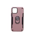 Hoesje geschikt voor iPhone 12 Pro Hoesje - Anti-Shock Hybrid Ring Armor Rosegoud
