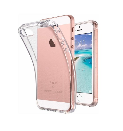 Hoesje geschikt voor iPhone 5/5S Hoesje Transparant - Siliconen Case