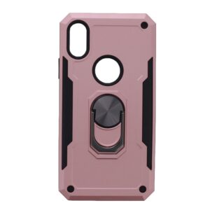 Hoesje geschikt voor iPhone X/Xs Hoesje - Anti-Shock Hybrid Ring Armor Rosegoud