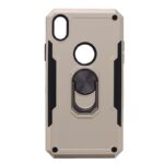 Hoesje geschikt voor iPhone XR Hoesje - Anti-Shock Hybrid Ring Armor goud