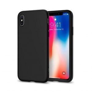 Hoesje geschikt voor iPhone Xr siliconen hoesje - zwart