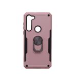 Hoesje geschikt voor Motorola G8 Power Hoesje - Anti-Shock Hybrid Ring Armor Rosegoud