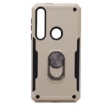 Hoesje geschikt voor Motorola Moto G8 Plus Hoesje - Anti-Shock Hybrid Ring Armor Goud