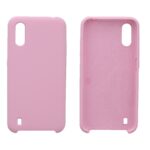 Hoesje geschikt voor Samsung Galaxy A01 siliconen hoesje - licht roze