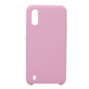 Hoesje geschikt voor Samsung Galaxy A01 siliconen hoesje - licht roze
