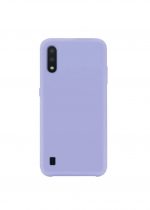 Hoesje geschikt voor Samsung Galaxy A01 Siliconen hoesje - Lila