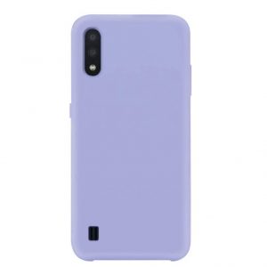 Hoesje geschikt voor Samsung Galaxy A01 Siliconen hoesje - Lila