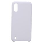 Hoesje geschikt voor Samsung Galaxy A01 siliconen hoesje - Wit