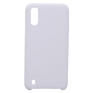 Hoesje geschikt voor Samsung Galaxy A01 siliconen hoesje - Wit