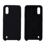 Hoesje geschikt voor Samsung Galaxy A01 siliconen hoesje - Zwart