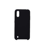 Hoesje geschikt voor Samsung Galaxy A01 siliconen hoesje - Zwart