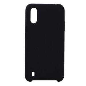 Hoesje geschikt voor Samsung Galaxy A01 siliconen hoesje - Zwart