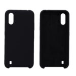 Hoesje geschikt voor Samsung Galaxy A01 siliconen hoesje - Zwart