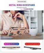 Hoesje geschikt voor Samsung Galaxy A10 Hoesje - Anti-Shock Hybrid Ring Armor Rosegoud