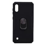 Hoesje geschikt voor Samsung Galaxy A10 Hoesje - Anti-Shock Hybrid Ring Armor Zwart