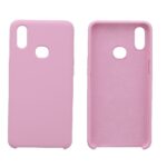 Hoesje geschikt voor Samsung Galaxy A10s siliconen hoesje - Licht roze